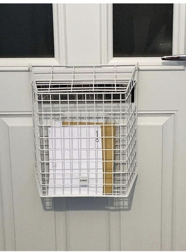Dwd white letter box door - door, cage